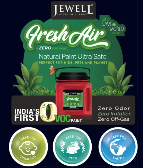 Jewell Paints Launches: FreshAir, a Zero-VOC Paint