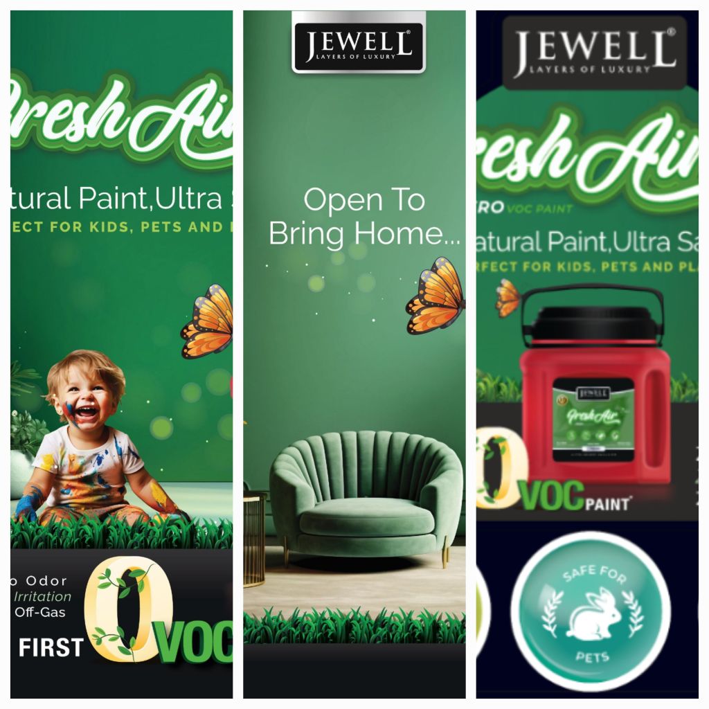 Jewell Paints Launches FreshAir: India’s First Zero-VOC Paint with Innovative Twist & Pour Packaging