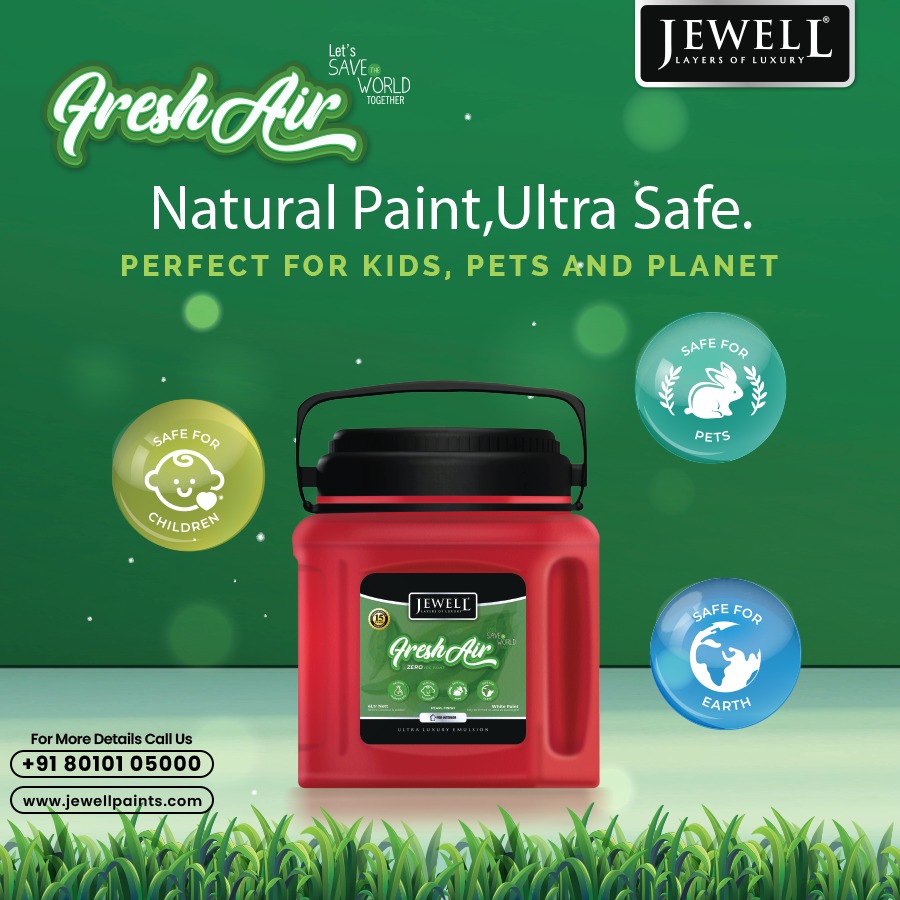 Jewell Paints Launches FreshAir, a Zero-VOC Paint