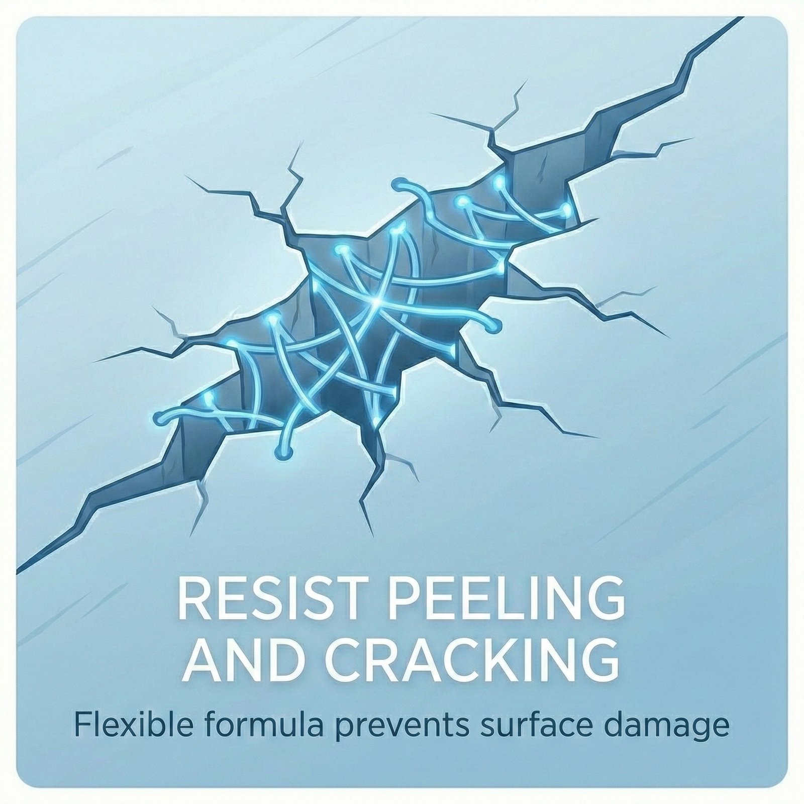 Resist peeling and cracking