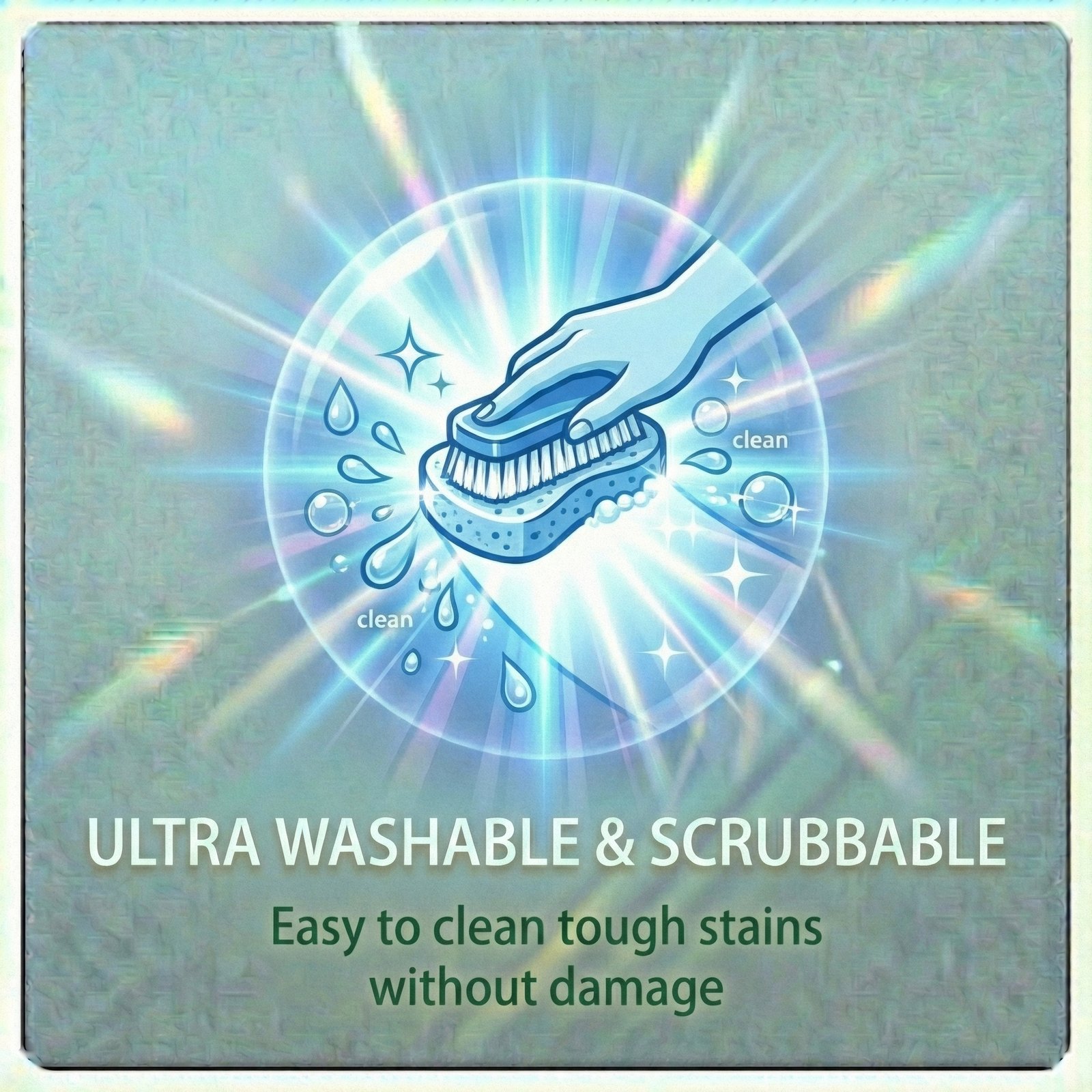Ultra Washable & Scrubbable