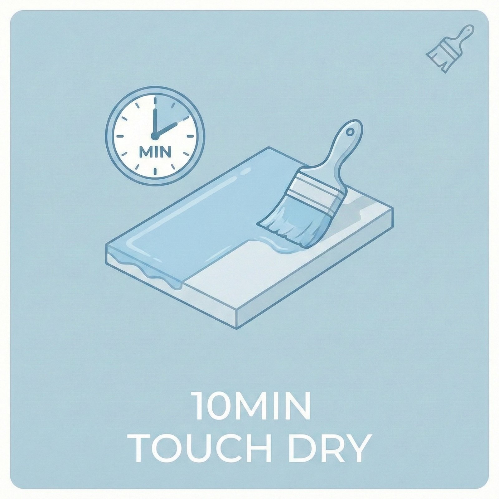 10min touch dry