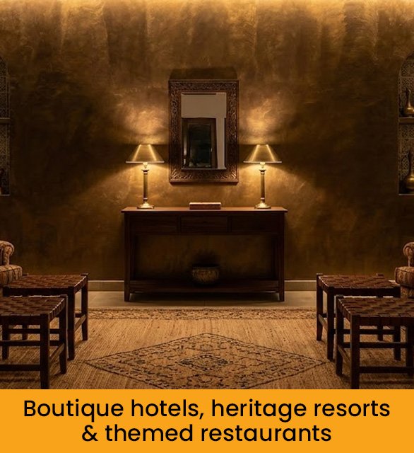 Boutique hotels, heritage resorts & themed restaurants