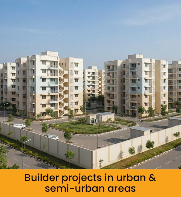 Builder projects in urban & semi-urban areas