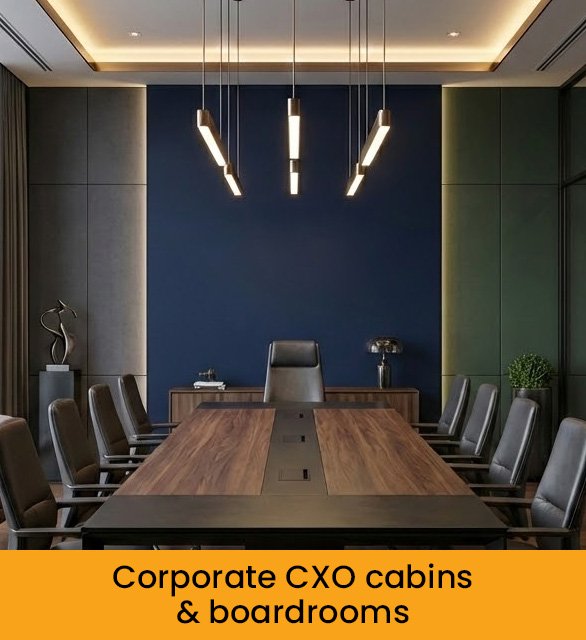 Corporate CXO cabins & boardrooms