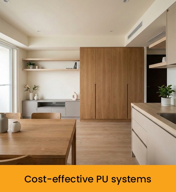 Cost-effective PU systems