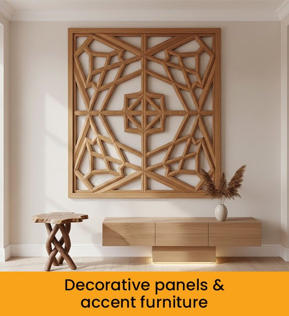 Decorative panels & accent furniture