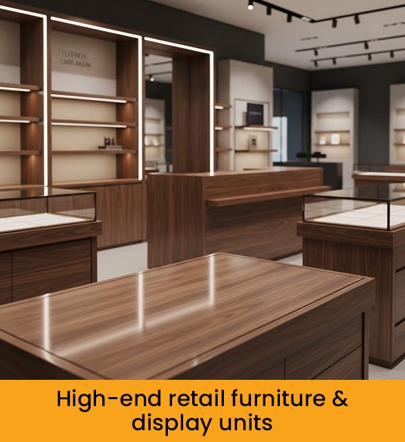 High-end retail furniture & display units