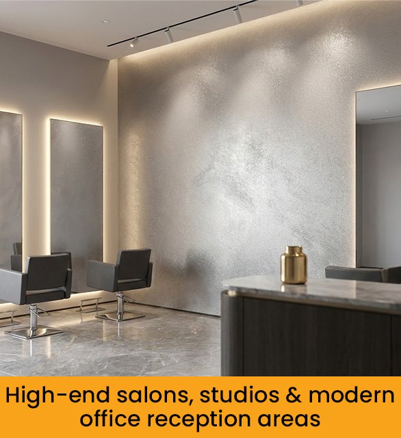 High-end salons, studios & modern office reception areas