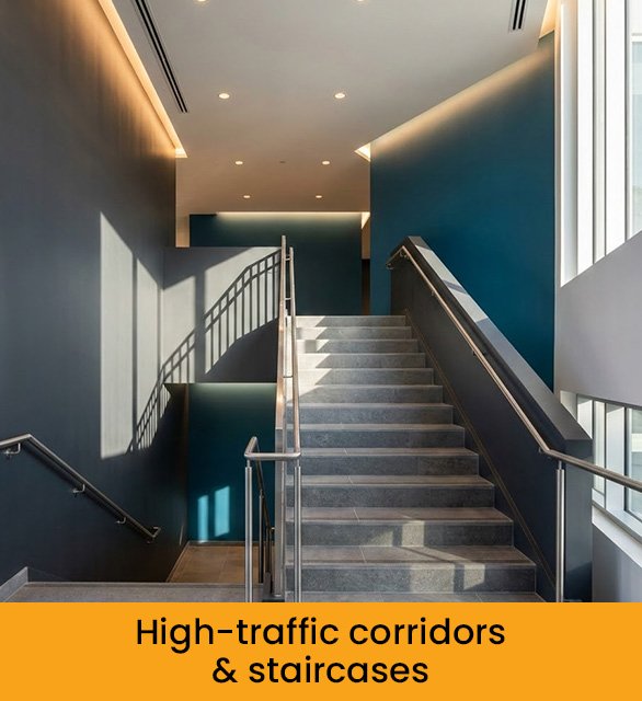 High-traffic corridors