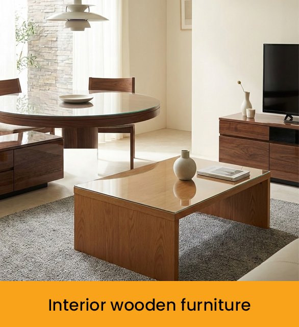 Interior wooden furniture