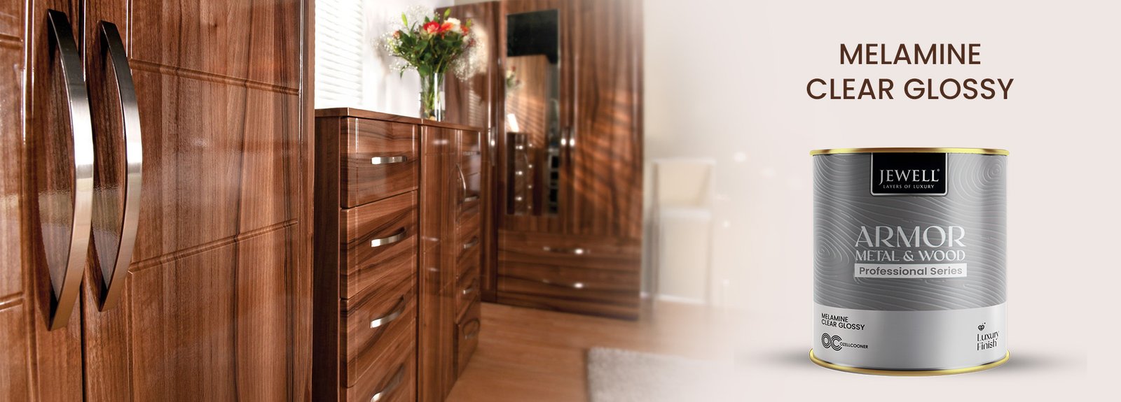 MELAMINE CLEAR GLOSSY