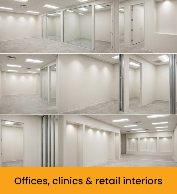 Offices, clinics & retail interiors