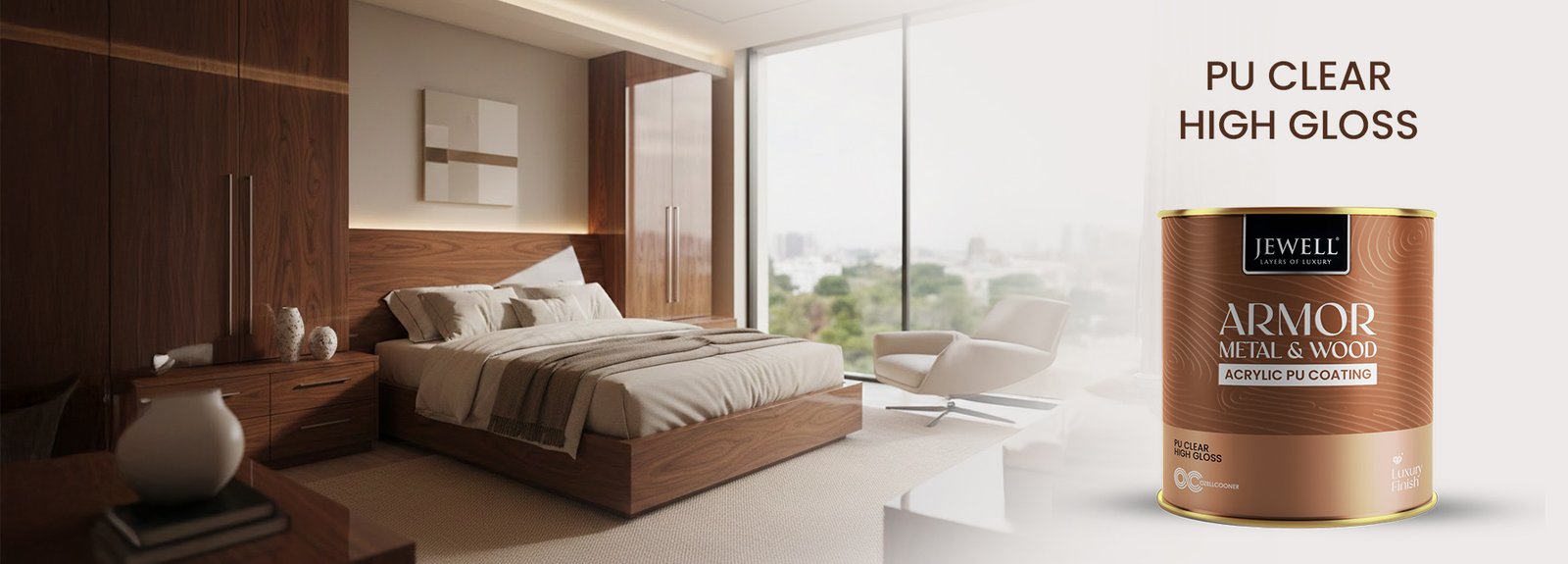 Jewell Paints PU clear high gloss