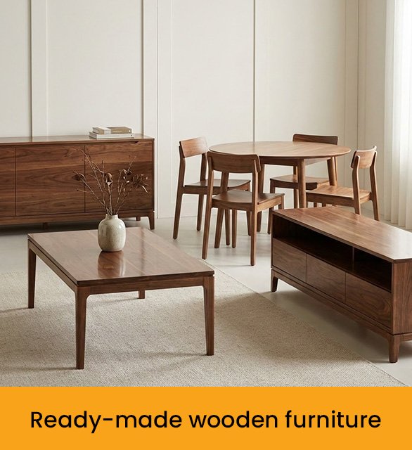 Ready-made wooden furniture