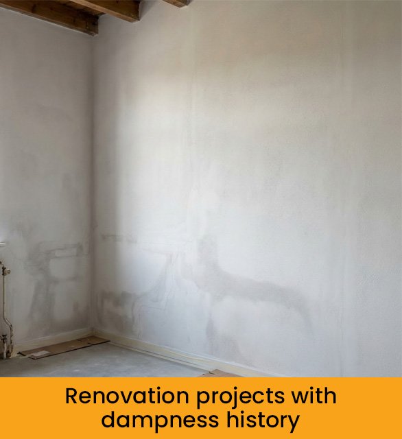 Renovation projects with dampness history