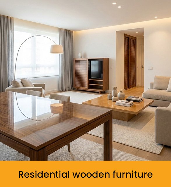 Residential wooden furniture