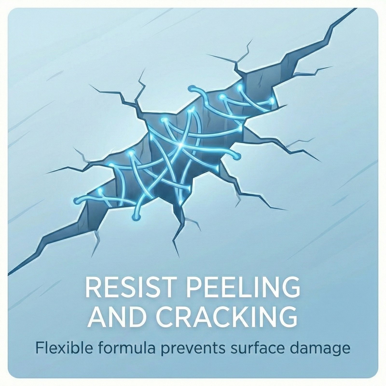 Resist peeling and cracking