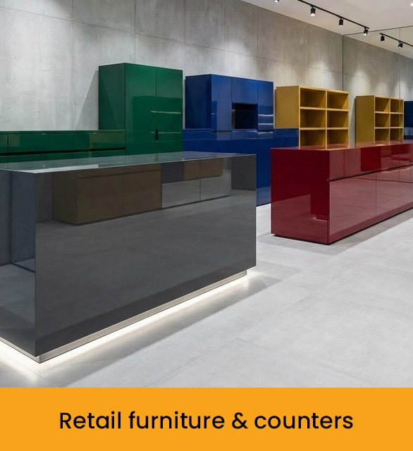 Retail furniture & counters