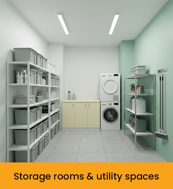 Storage rooms & utility spaces