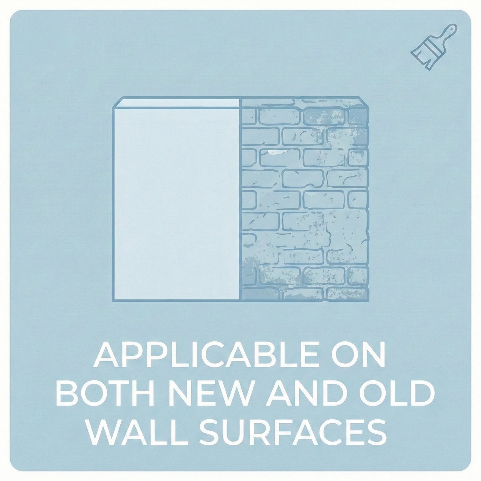 applicable on both new and old wall