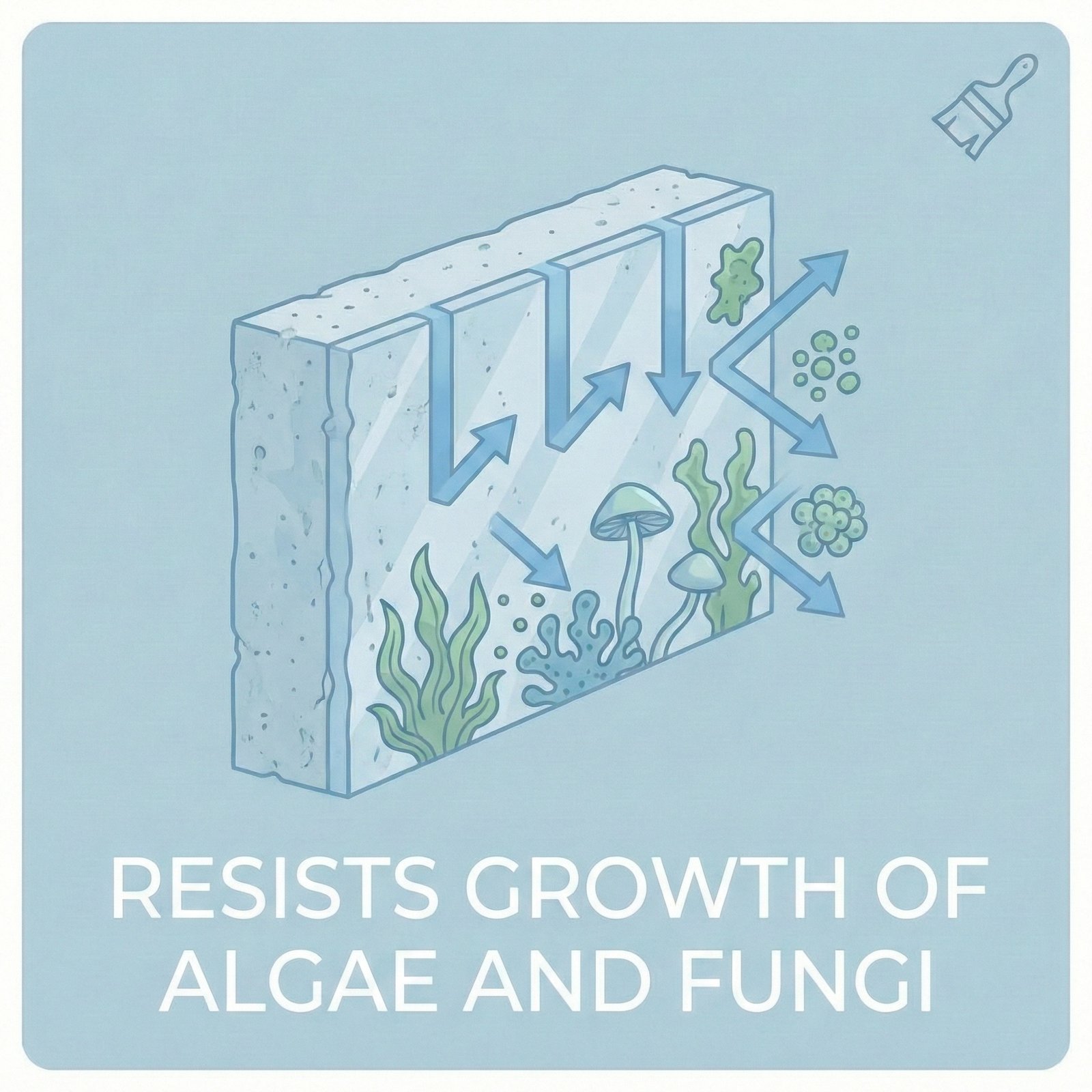 resists growth of algae and fungi