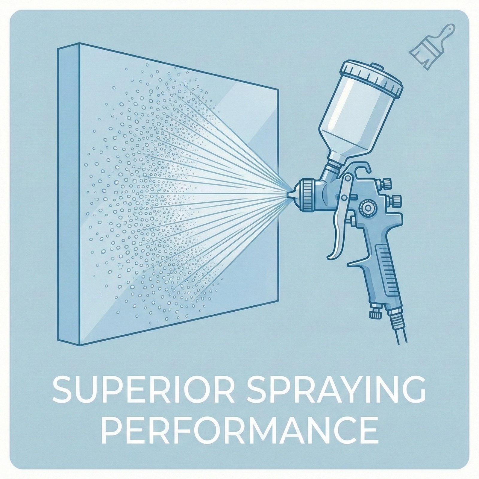 superior spraying performance