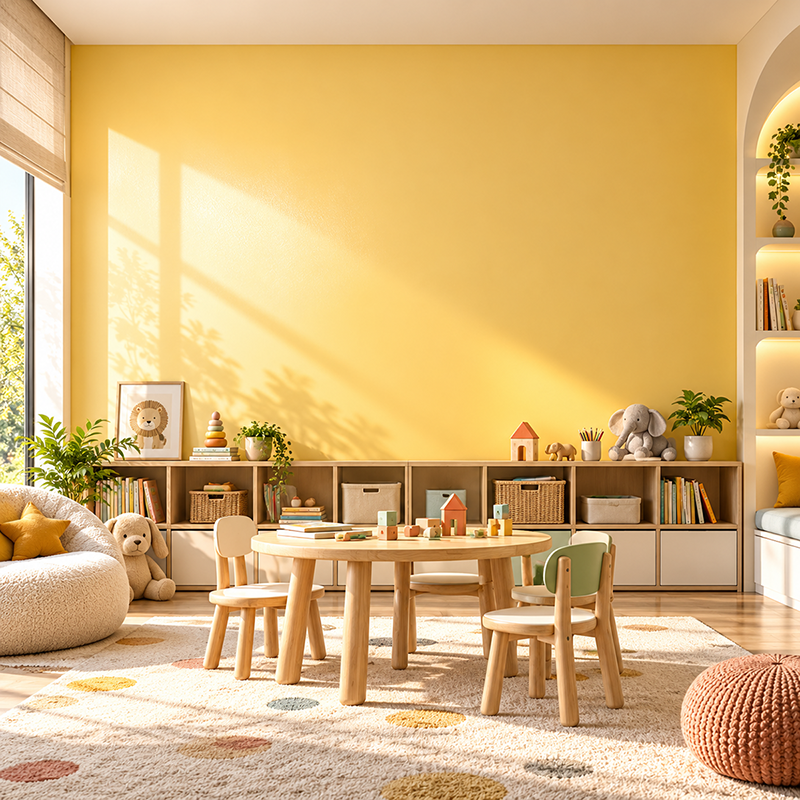 A bright play space