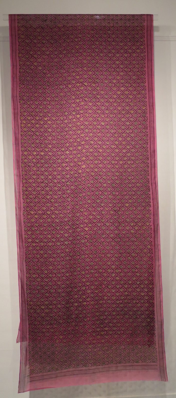 Bagru-printed sari from Rajasthan in the Honolulu Museum of Art collection
