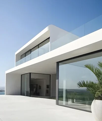 Modern exterior protected from the elements