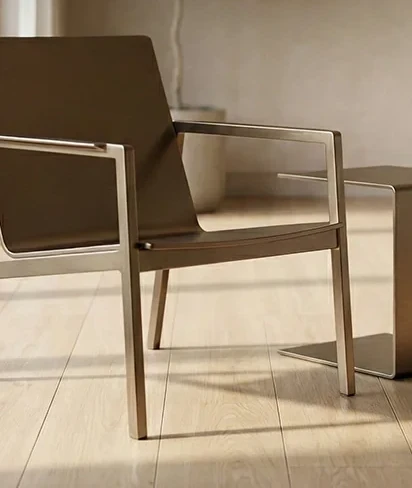 Refined metallic interior detail