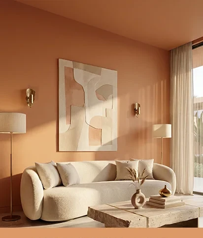 Warm terracotta colour story