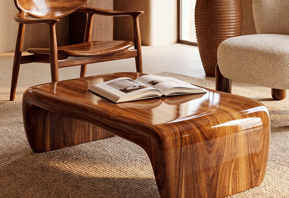 Jewell wood collection — natural wood interior finish