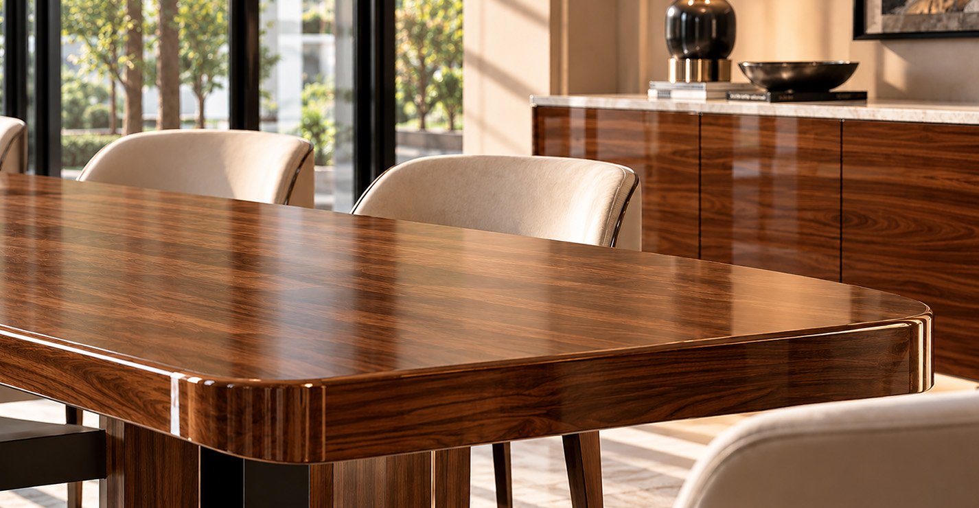 Wood details in a calm, considered interior