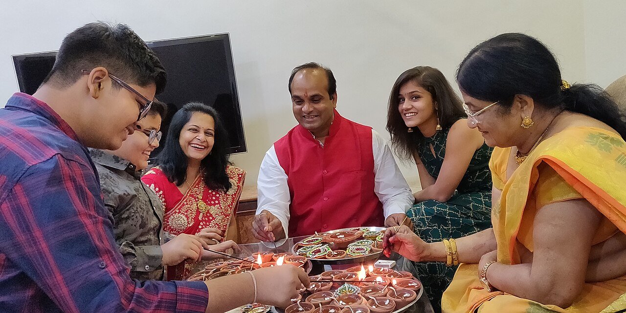A warm moment of Diwali celebration